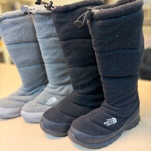 The North Face Black and Gray Insulated Boots